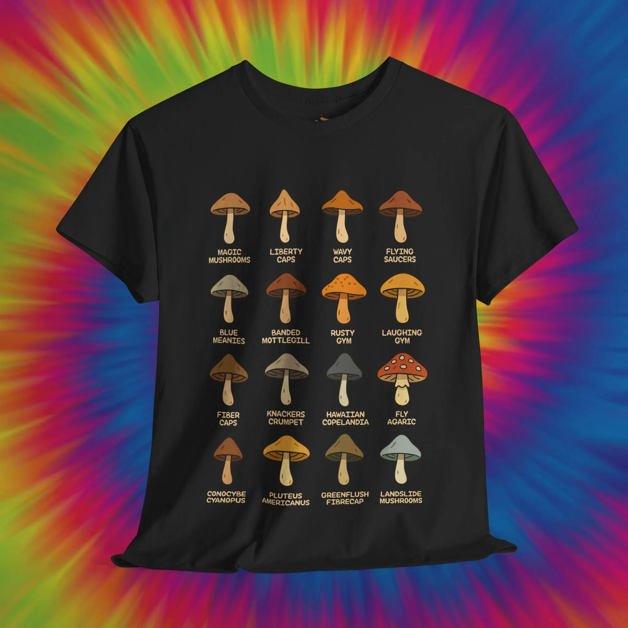 Magical Mushroom T-shirt Magical Fungi Shirt Mushroom Neutral T-shirt Psychedelic Shirt Psychedelic Fungi Enthusiasts
