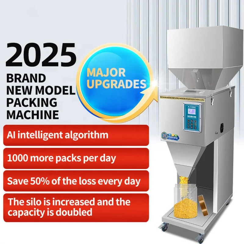 Factory Wholesale Large Capacity Upgrade Particle Grain Bean Corn Wheat Salt Pet Food Bag Dispensing Weighing Filling Machine