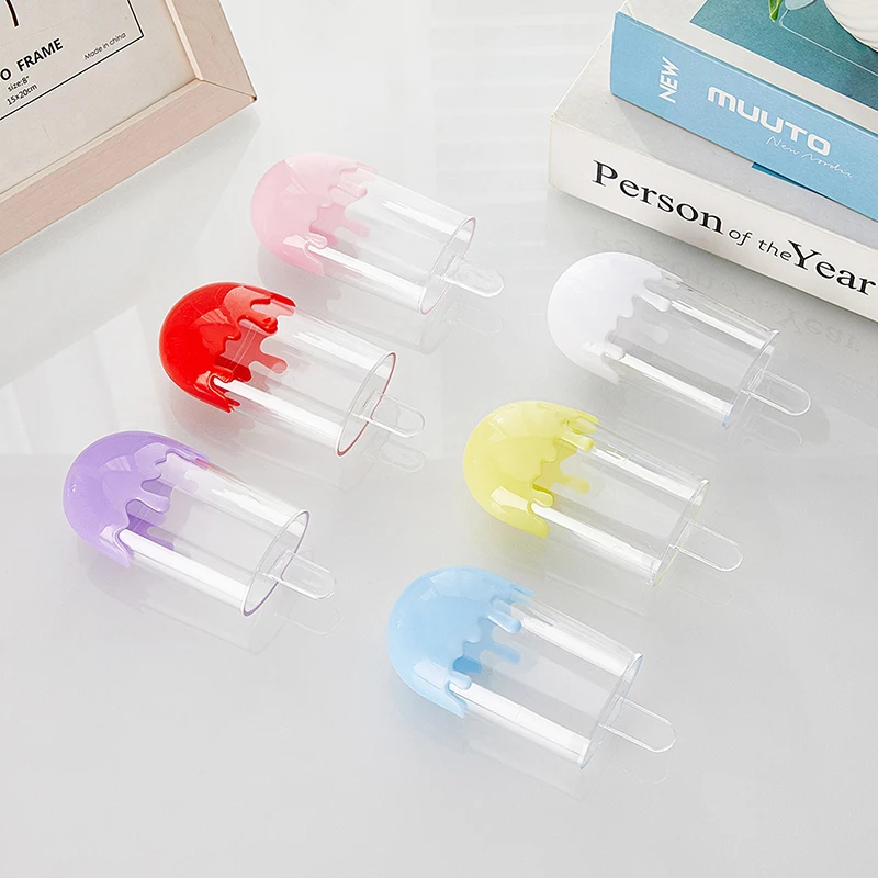 

12pcs Creative Cute Plastic Ice Cream Candy Boxes For Wedding Baby Shower Children Birthday Party Candy Container Sweets Case