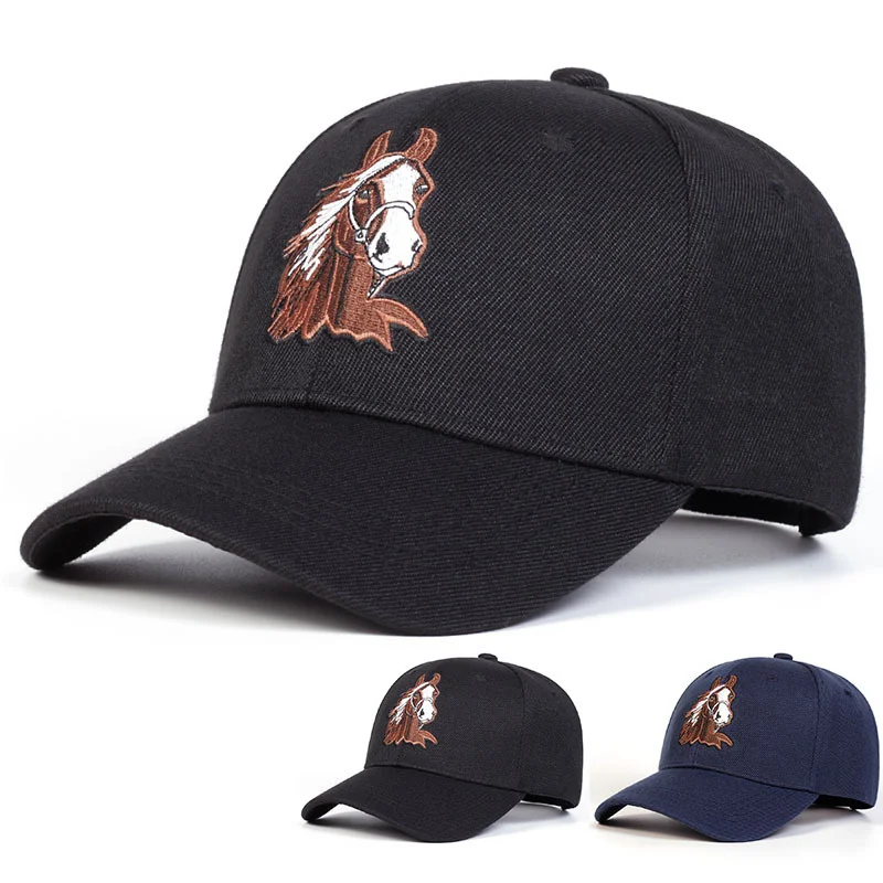 Unisex The Horse Baseball Cap, Luxury Snapback Hat, Outdoor Sports, Leisure Caps, HipHop Fashion, Men and Women