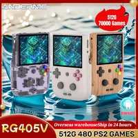 ANBERNIC RG405V Retro Portable Handheld Game Console 4 INCH IPS HD Touch Screen Android12 64-bit 4G+128G OTA Update 512G PS2 PSP