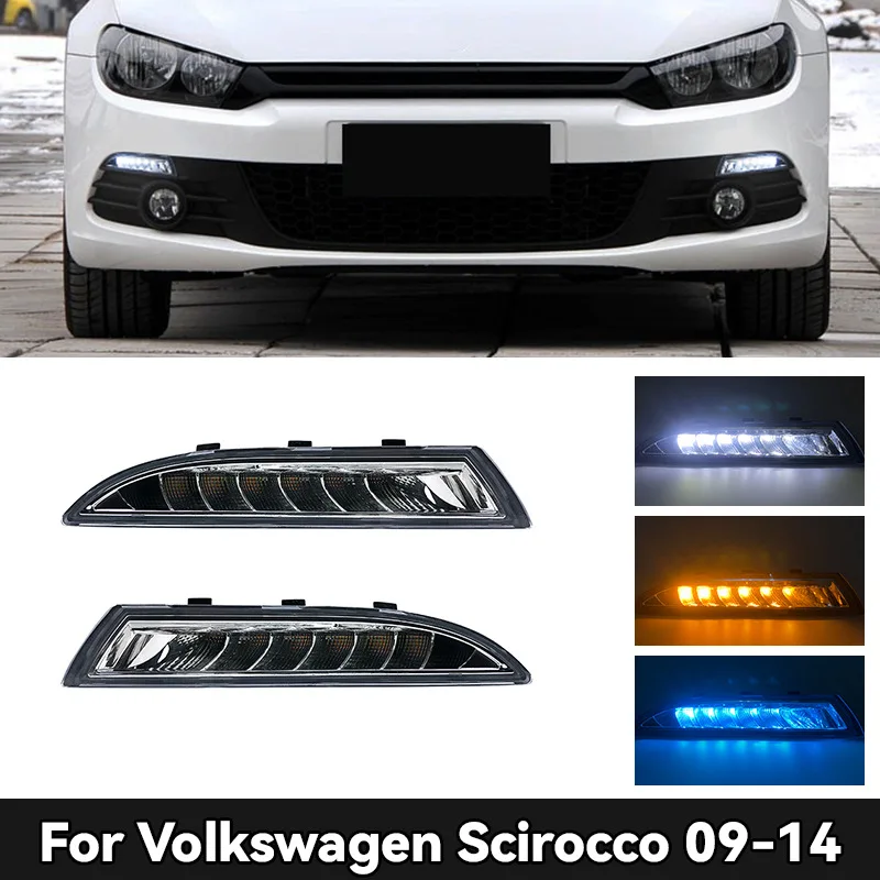 

Светодиодные дневные ходовые огни с последовательными указателями поворота на Volkswagen Scirocco 2009-2014 гг. — модифицированное обновление