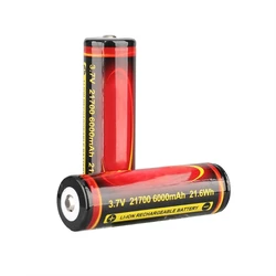 3.7V 21700 Lithium Battery 6000mAh 21700 Rechargeable Lithium Battery For Speaker LED Flashlight Torch Accessory P9JD