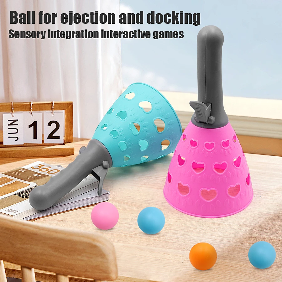 Un juego de 4 pelotas y 2 raquetas para pasar y atrapar, un divertido juguete educativo para deportes al aire libre que los niños aman