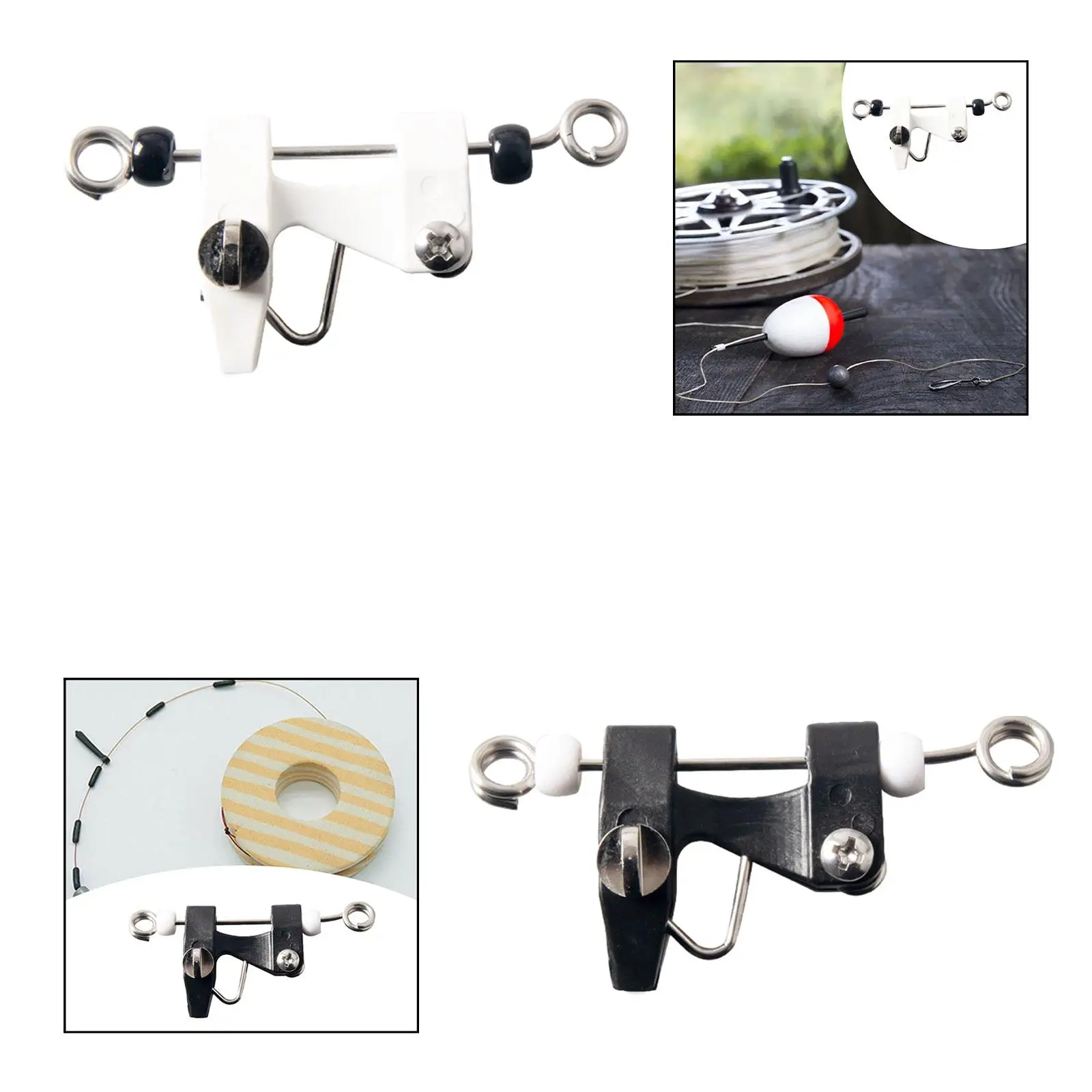 Stainless Steel Snap Release Clip Lightweight Fishing Line Splitter Clamp Pocket Organizer Tool for Fishing Bundle