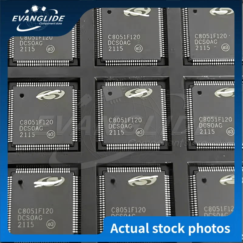1 PCS 100% Original & New C8051F12O C8051F120-GQR C8051F120 8Bit 100MHz  MCUSOC 128KB In Stock Wholesale