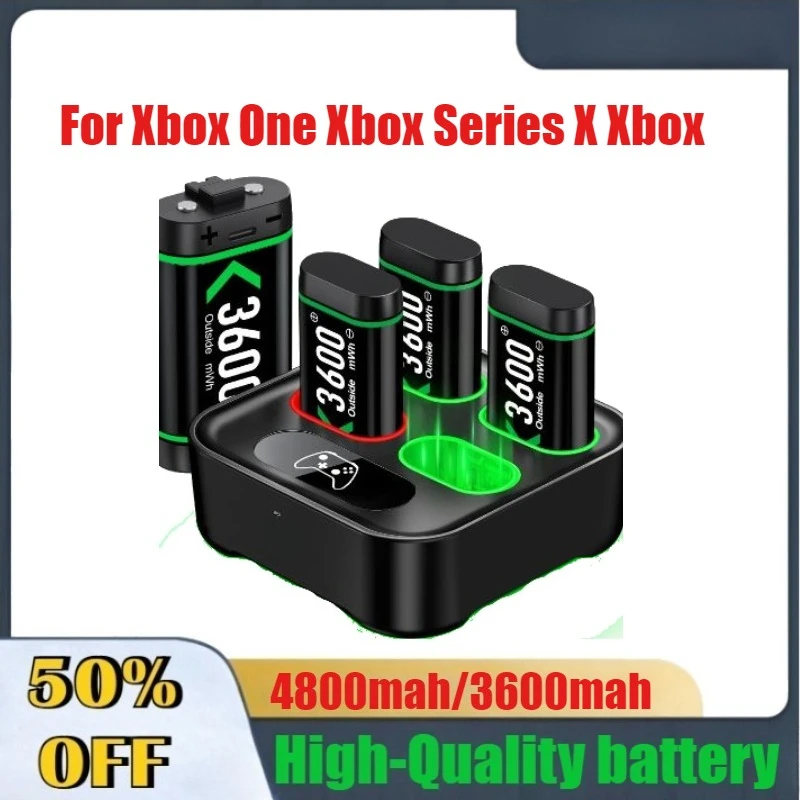 

High-Quality 4800mAh/3600mAh Rechargeable Battery Packs for Xbox One Xbox Series X Xbox Games & Accessories
