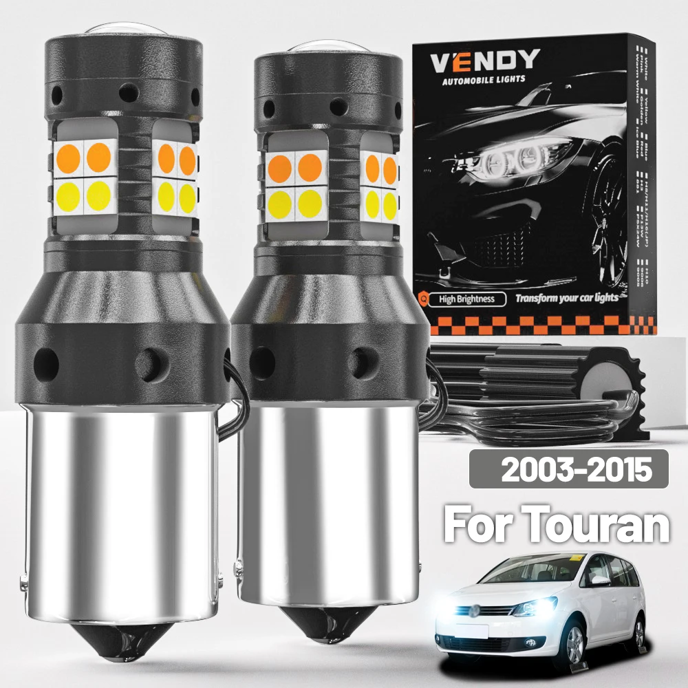 

2 шт. для VW Touran 2003-2015 двухрежимный светодиодный указатель поворота + дневные ходовые огни DRL 2008 2009 2010 2011 2012 аксессуары Canbus