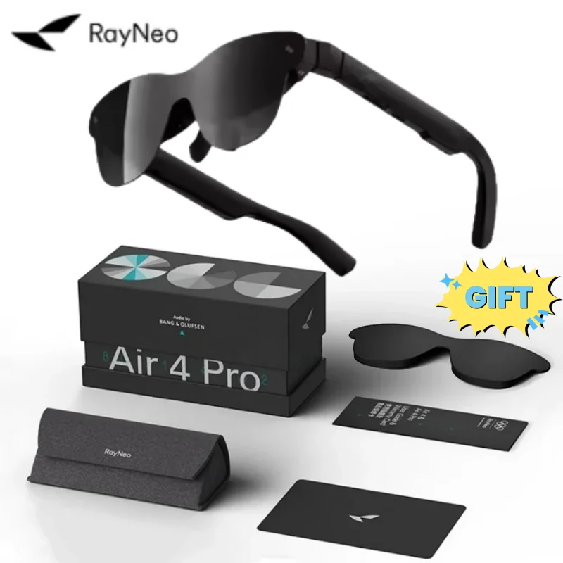Mais novo rayneo air 4 pro óculos ar inteligentes 3g controle de