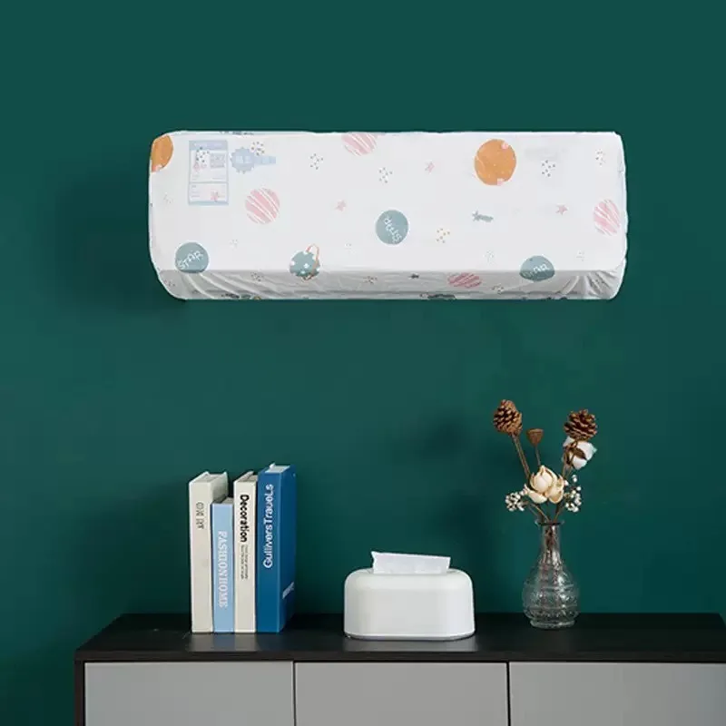 2pcs 에어컨 먼지 커버 벽 마운트 팬 유니버설 미니멀리스트 크리 에이 티브 만화 빨 팬 커버 에어컨 커버