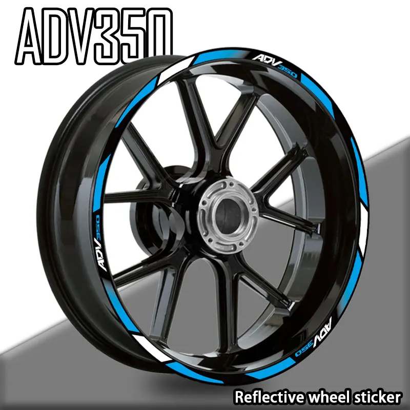 

Светоотражающие аксессуары для мотоциклов ADV350, наклейка на колесо внутри ступицы, наклейки, лента в полоску для ADV350 adv 350