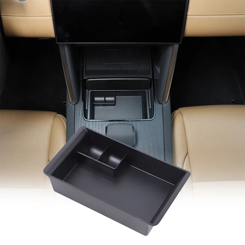 

ABS Black For Land Rover Discovery Sport 2024+ Car center control gearbox front storage box car interior accessories 1Pcs
