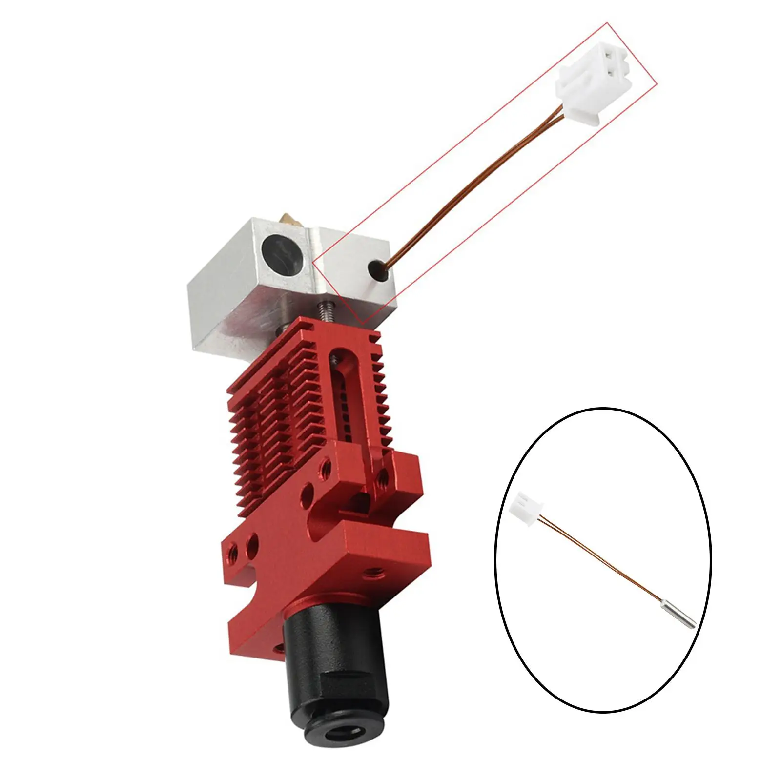 

Thermistor Sensor Replacement 300 Degrees Male Head Heater Block Extruder Parts Cable for CR-6 SE Max CR-5 Pro