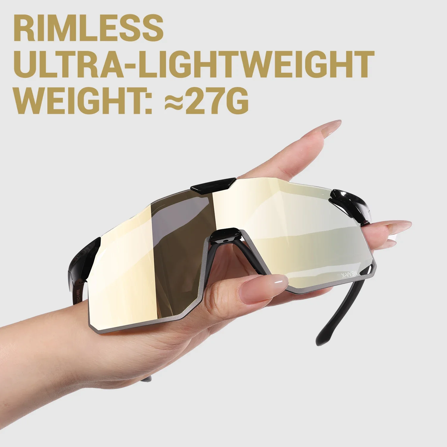 Kapvoe الرجال الجبلية الطريق دراجة نظارات الرياضة في الهواء الطلق دراجة النظارات الشمسية الدراجات نظارات ل GogglesHunting القيادة UV400 حماية