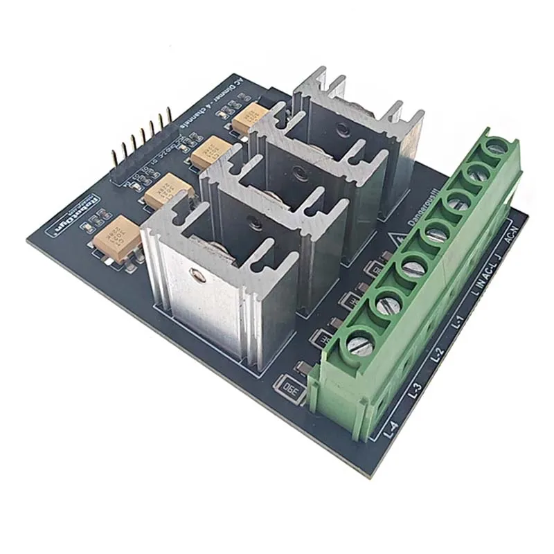 وحدة تحكم في خافت التيار المتردد مع WiFi ESP8266/ESP32 4 قنوات 3.3 فولت/5 فولت وحدة تعتيم التيار المتردد للمصابيح عناصر المشجعين مضخات منقي هواء #5