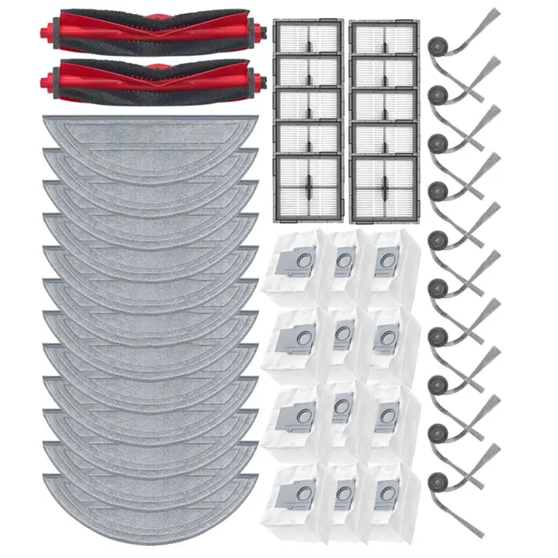 

【RABATT】Fit Accessories For Roborock S8 Pro/S8 Pro Plus- Main Side Brush, HEPA Filter, Mop Cloth, Dust Bag Replacement Parts