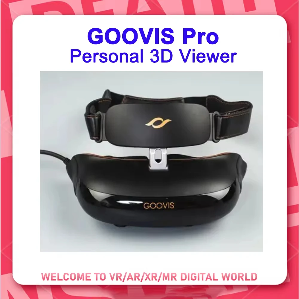 GOOVIS Pro VR Headset 800'' Personal 3D Viewer Head-mounted Display Mobile 3D Cinema FPV Goggles 4K Blu-ray Player 4K VR Glasses