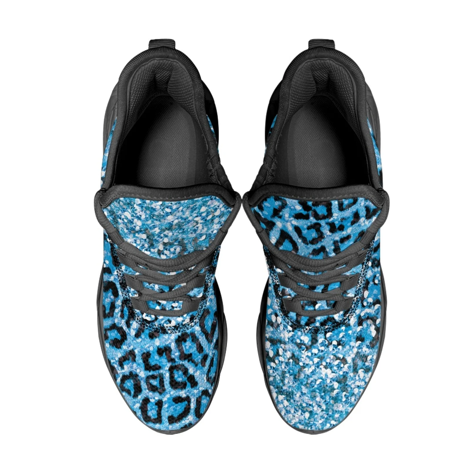 PENSTROLL PENSTROLL Blue Leopard Casual Mens Running Shoes for Workout Mesh & EVA New Trend Fall Fashion Unisex