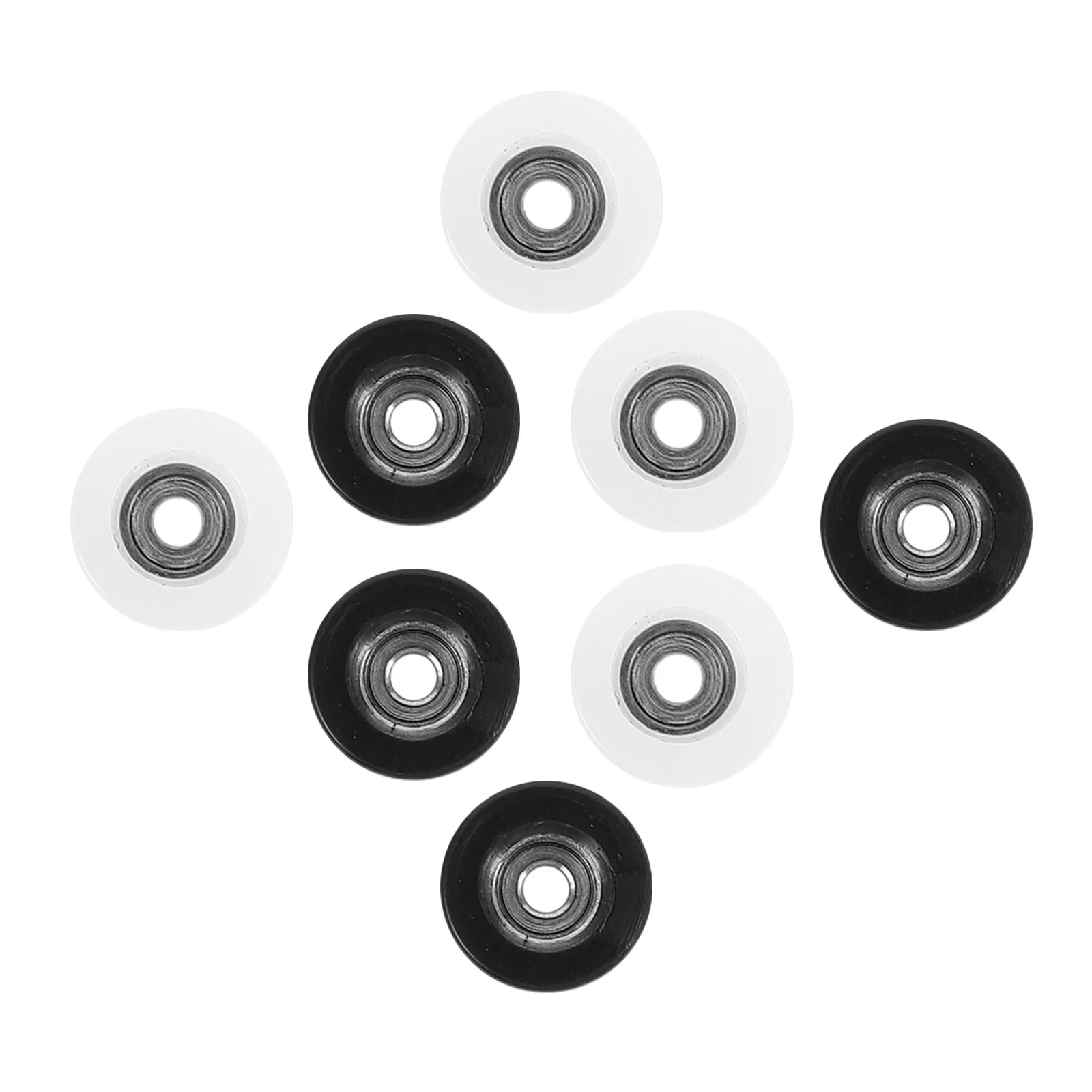 

8pcs Finger Skateboard Wheels Sturdy Metal Wheel Bearings Smooth Spinning For Desktop Play Repairing Parts Compatible With Mini