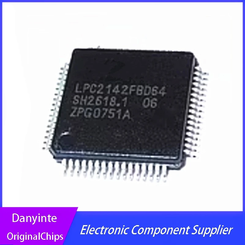 5Pcs/Lot   LPC2142FBD64  LPC2142  QFP64