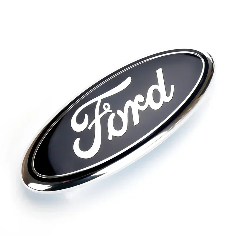 17.5x7.4CM Car Head Cover Emblem Rear Cover Sticker Decoration for Ford Mondeo Fusion Focus Fiesta Kuga Edge Transit Ecosport