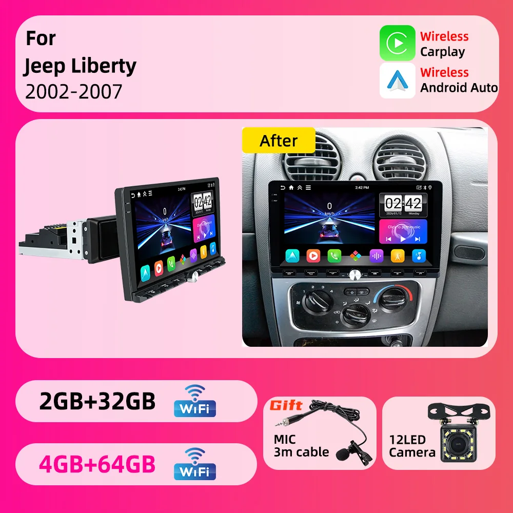 Android 1Din Car Multimedia 9