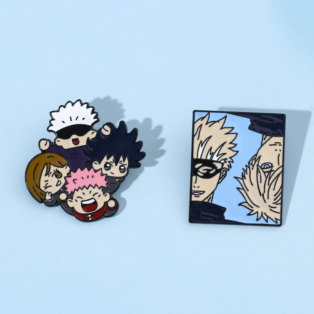 Jujutsu Kaisen Anime Lapel Pins Backpack Jeans Enamel Brooch Pin Women Fashion Accessories Gifts