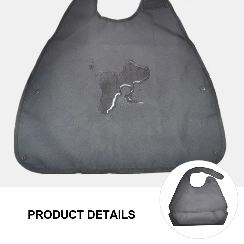 

Waterproof Mealtime Bib Adult Eating Aid Washable Clothing Protector Seniors Lightweight Easy Clean Adjustable Neck Tape Health