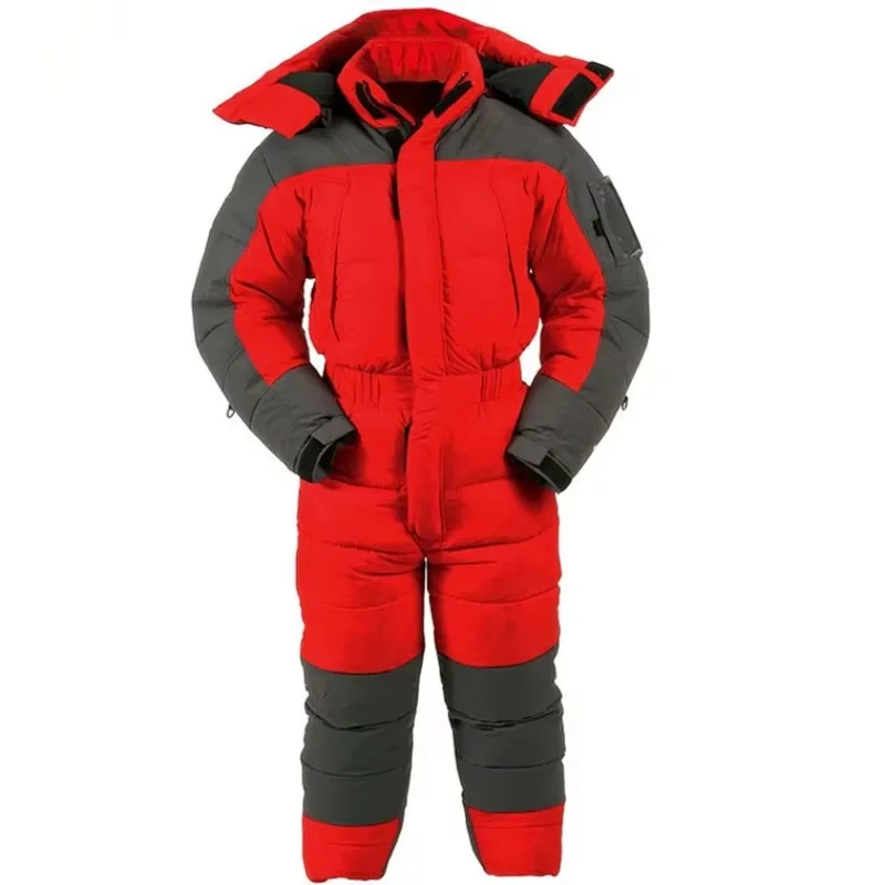 

STLF New Men One Piece Snow Suit Down Ski Suit One Piece Ski Suit for Men