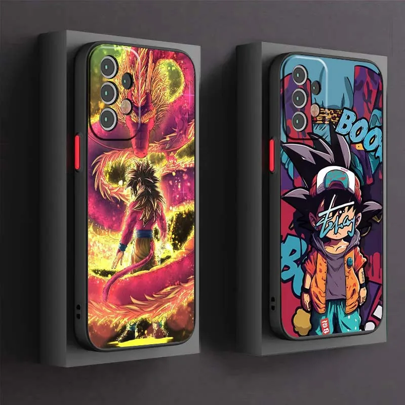 

Luxury D-Dragones Logo B-Balls Phone Case For Samsung A56 A42 A36 A34 A33 A32 A23 A16 A04 A03 Note 20 5G Frosted Translucent