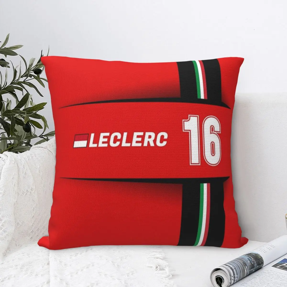 Charles Leclerc CL16 Square Pillow Case Cushion Covers Fashion Zipper Decor Pillowcase for Home 40*40cm