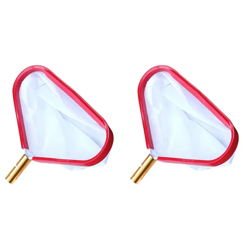 

Сетка для сбора мусора из мелкой сетки с алюминиевой ручкой SEWS - Профессиональная сетка для очистки бассейнов и сачок для сбора листьев (2 шт.) для плавательных бассейнов