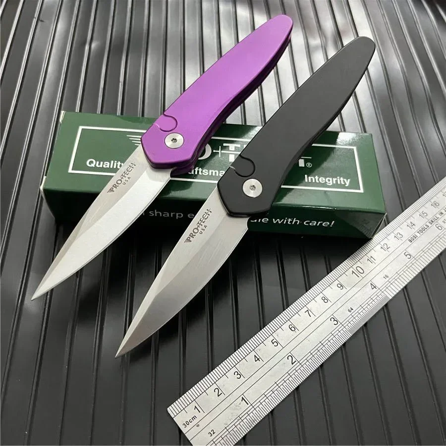 T6 Aluminum Handle 3407 Newport Assisted Folding Knife D2 Blade Outdoor Rescue Hunting Tactical Survival Pocket EDC Tool