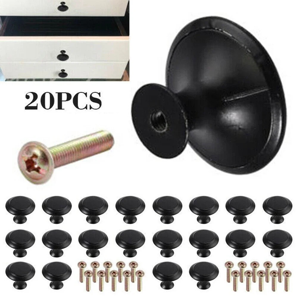 20pcs Door Knobs Home Cabinet Handles Cupboard Drawer Kitchen Pulls for Bathroom and Cabinet Doors New