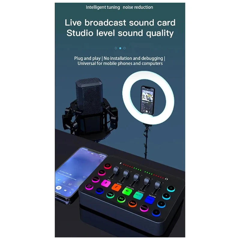 B63B-F11 Geluidskaarten Audiomixer Veldkaarten Computers PC Mixers Professionele studio-opnamekits Podcasting-accessoires