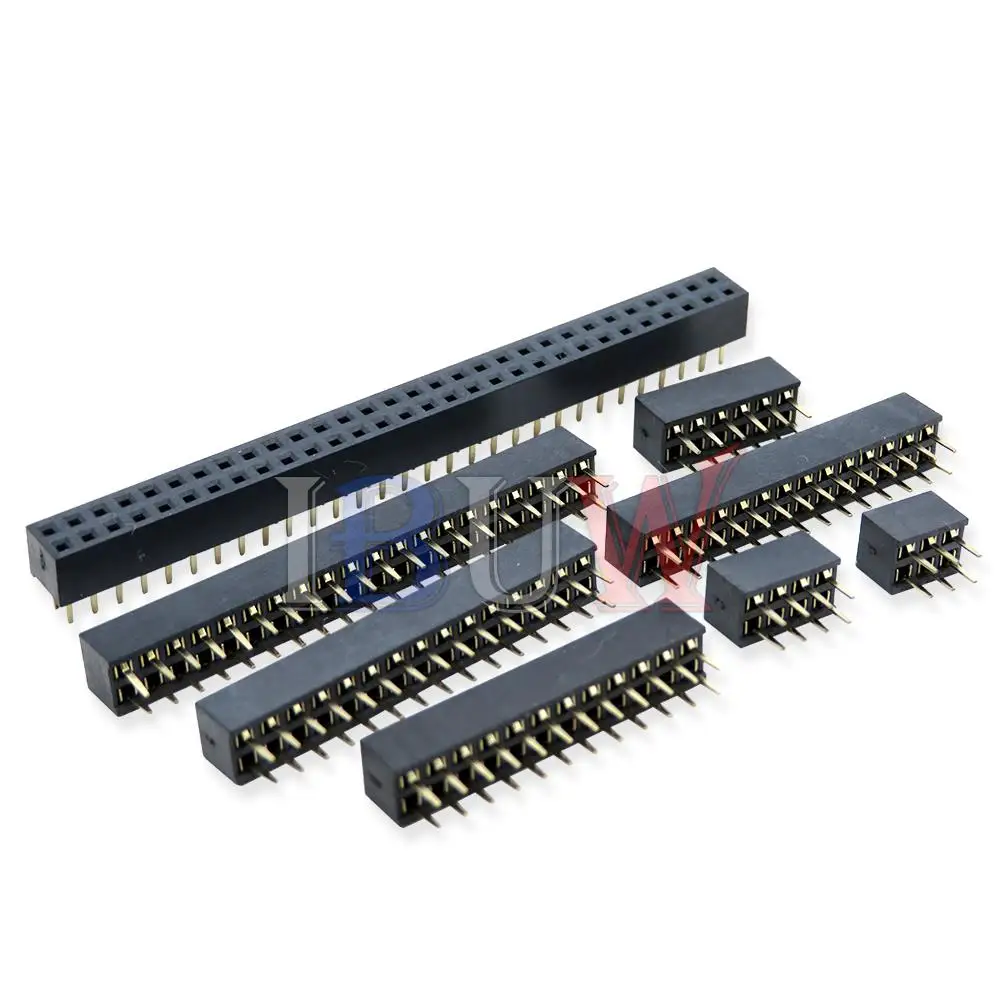 10PCS 1X 2X/2/3/4/5/6/8/10/40 PIN Double Row Straight FEMALE PIN HEADER 2.0MM 2MM Strip Connector Socket 3p/4p/6p/8p/20p/40p