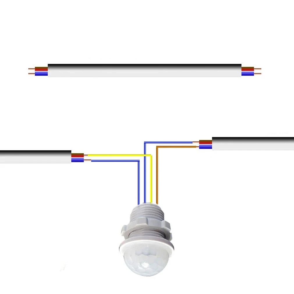 เครื่องตรวจจับสวิตช์ไฟ110V 220V สวิตช์อัจฉริยะไฟ LED เซ็นเซอร์อินฟราเรดสวิตช์อัตโนมัติเปิดปิด dropshipping