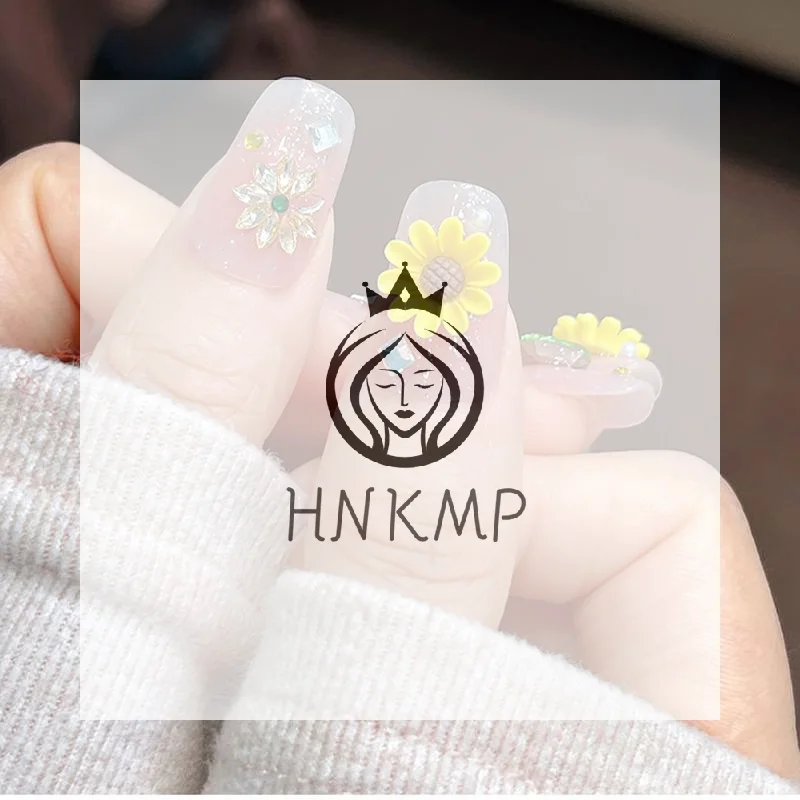3D Sunflower Nail Art Summer Style Vibrant Flower Nail Decorations for Manicure Enthusiasts