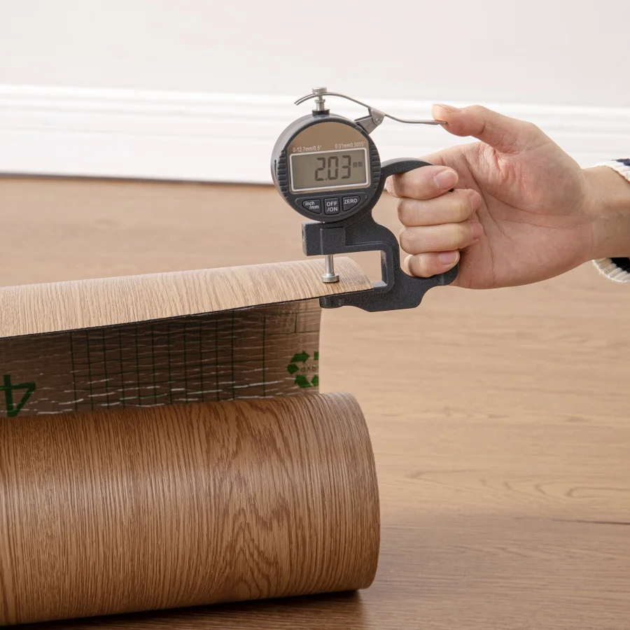 لفة أرضيات الفينيل 15.7 بوصة عرض × 118 بوصة طول/ 12.9 قدم مربع، قشر وعصا 2026 بلاط أرضيات لوح من الفينيل لأي غرفة، سهلة DIY #5