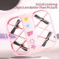 H107 Pink Mini Drone 8K High-definition Aerial Photography Remote Control Plane Drone Small Quadcopters Toy for Boys Girls Gift