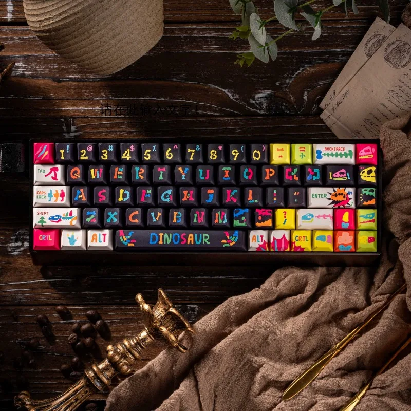 

Dark Bone Dragon Keycap Pbt Dye Sub Cherry Profile Keycaps 146 Keys Set Custom Key Caps MX Switch Mechanical Keyboard Accessory