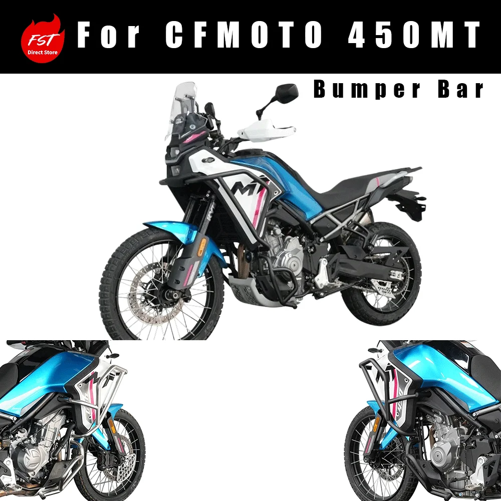 Crash Bar Anti‑Fall Frame Bumper Fit for CFMOTO 450MT, Motorcycle Modification Accessories