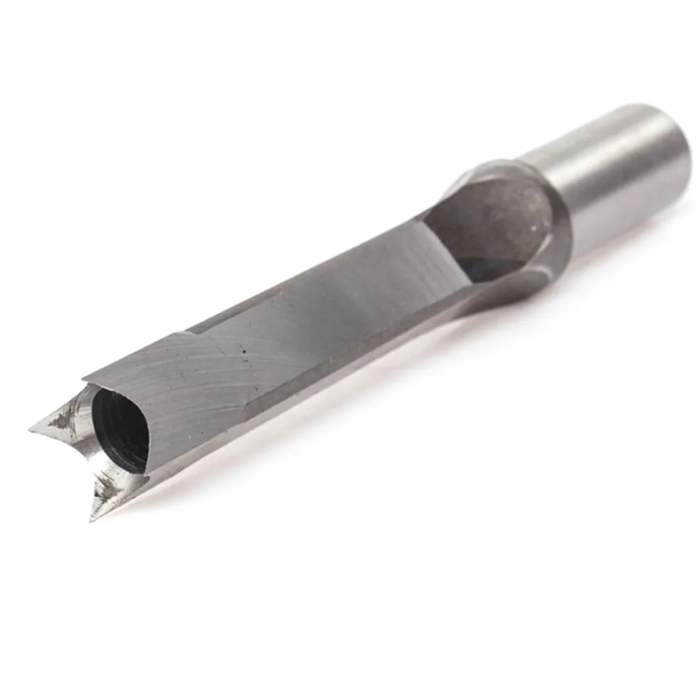 12.5mm Size Square Hole Drill Bit High Carbon Steel 1/2 Inch Shank Mortise Chisel Bit Hollow Chisel Design Spur Cutter Edge