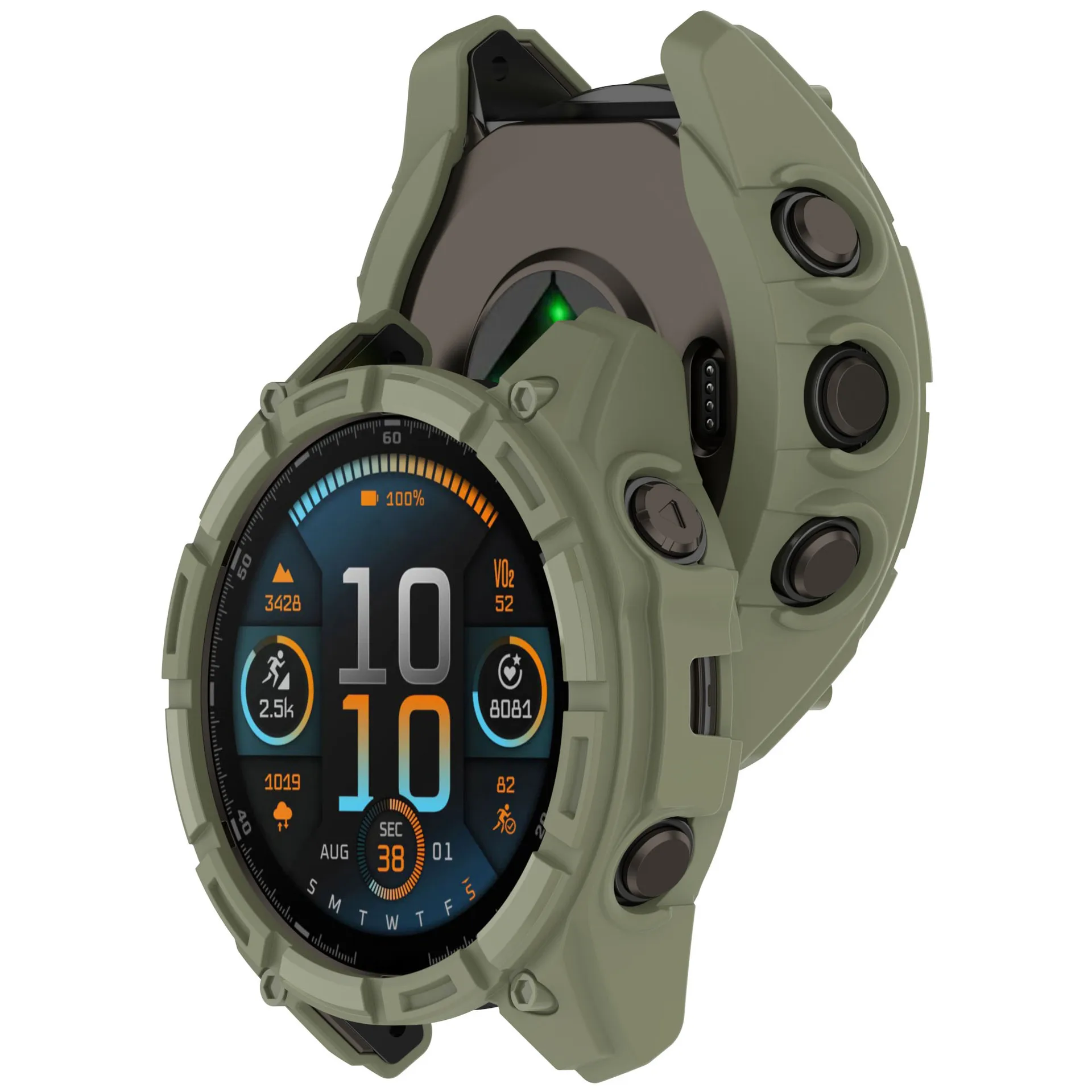 إطار حافظة واقي من القشرة اللينة من البولي يورثان الحراري ، غطاء واقي من الصدمات Garmin Fenix 8 ، تصميم جديد ، 43 ، 47 ، 51 ، ملحقات Fenix 8