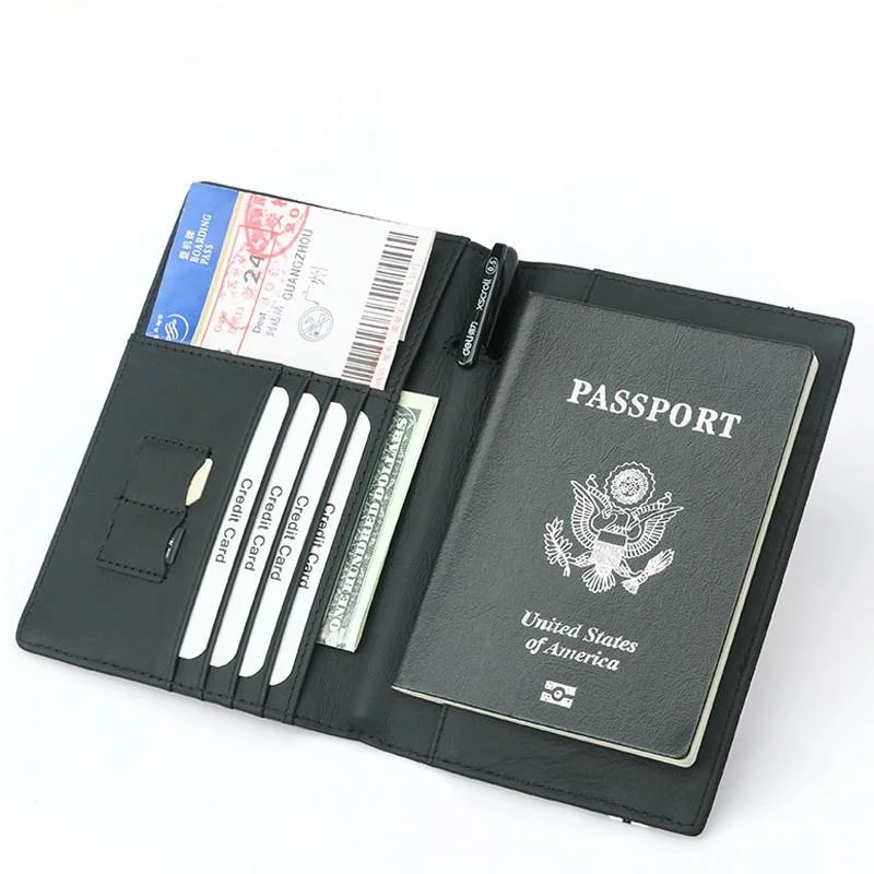 rfid-leather-passport-bag-multifunctional-elastic-band-document-cover-authentic-cowhide-leather-bucket-shape-wallet-for-travel