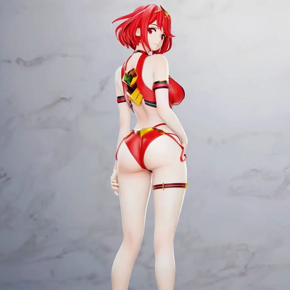 Anime Figure Xenoblade Chronicles Pyra Mythra Swimsuit Pvc Collectible Model Desktop Decoration Ornament Gift For Anime - view 6