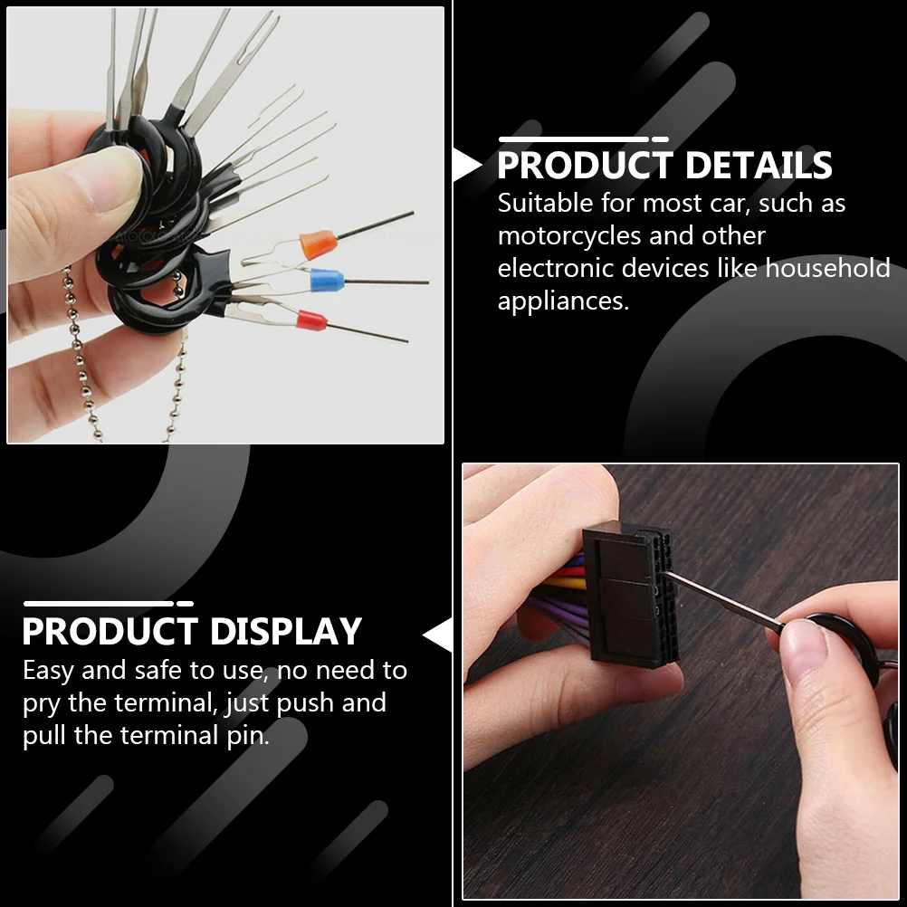 

82pcs Car Wire Extractor Kit For Electrical Wiring Crimp Terminal Removal Tool Auto Pin Puller Wiring Extractor Tool Set