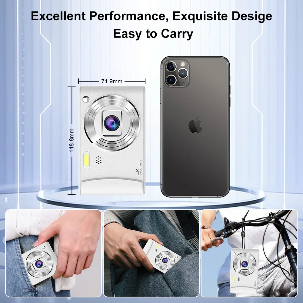 Digital Camera A15 Retro Portable Small Card Machine Beauty Filter Portable Camera Travel