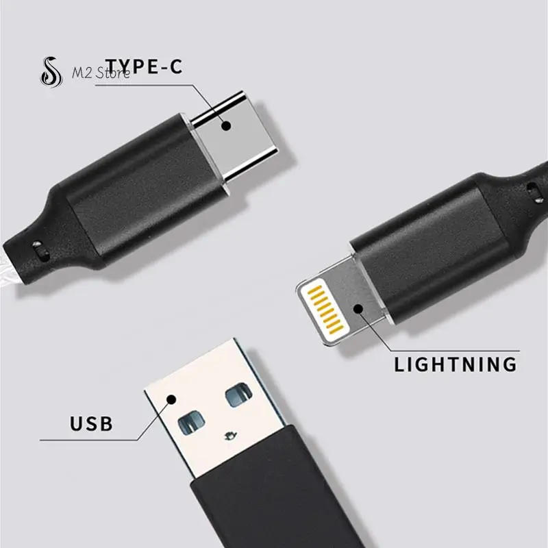 OTG Multi-Function Adapter Cable Lightning TYPE-C USB Interface Wire Control Applicable to Apple Android Computers