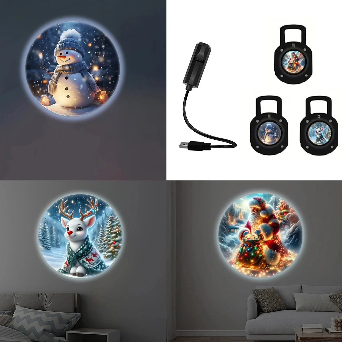 Holiday projector Christmas display
